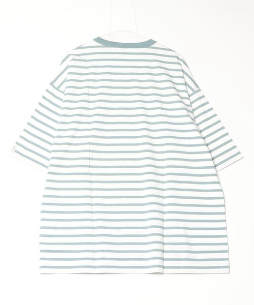 Sunny Smith（サニースミス）の「ヘビーオンスCool Smith BD Logo Emb SS Tee（Tシャツ/カットソー・メンズ・オフホワイト/ネイビー・FREE）」の12枚目の写真