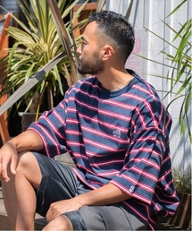 Sunny Smith（サニースミス）の「ヘビーオンスCool Smith BD Logo Emb SS Tee（Tシャツ/カットソー）」