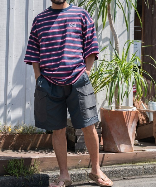 Sunny Smith（サニースミス）の「ヘビーオンスCool Smith BD Logo Emb SS Tee（Tシャツ/カットソー・メンズ・オフホワイト/ネイビー・FREE）」の4枚目の写真