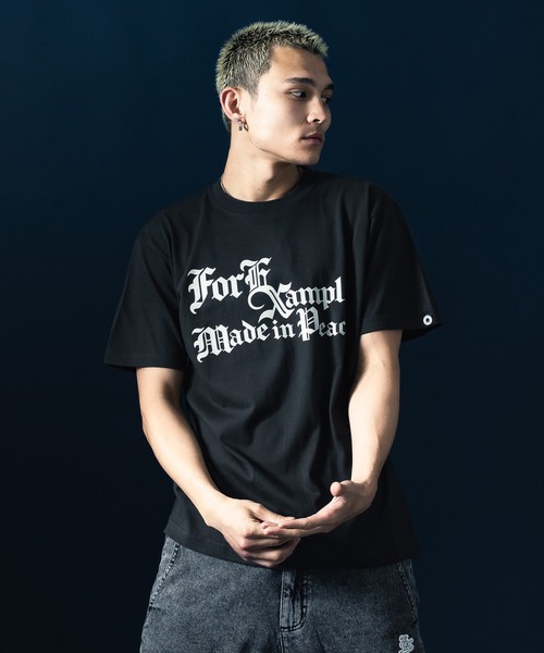 EXAMPLE(エグザンプル)の「EXAMPLE OLD EX LOGO S/S TEE(Tシャツ/カットソー・メンズ・ホワイト/ホワイト系その他/ライトオリーブ/チャコール・M/L/XL/XXL)」の4枚目の写真