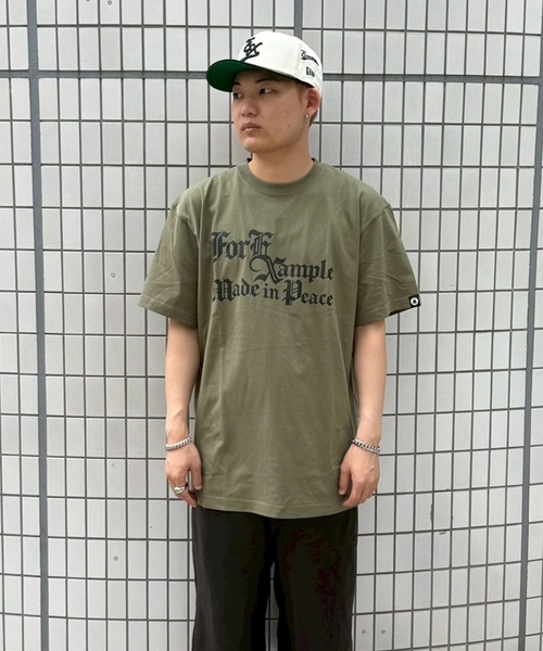 EXAMPLE(エグザンプル)の「EXAMPLE OLD EX LOGO S/S TEE(Tシャツ/カットソー・メンズ・ホワイト/ホワイト系その他/ライトオリーブ/チャコール・M/L/XL/XXL)」の19枚目の写真