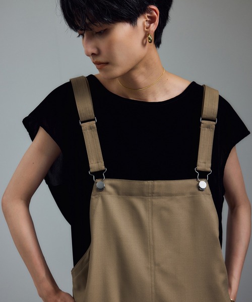 SALON adam et rope'（サロン アダム エ ロペ）の「ウールツイルジャンパースカート（ジャンパースカート・レディース・ベージュ/チャコールグレー・FREE）」の14枚目の写真