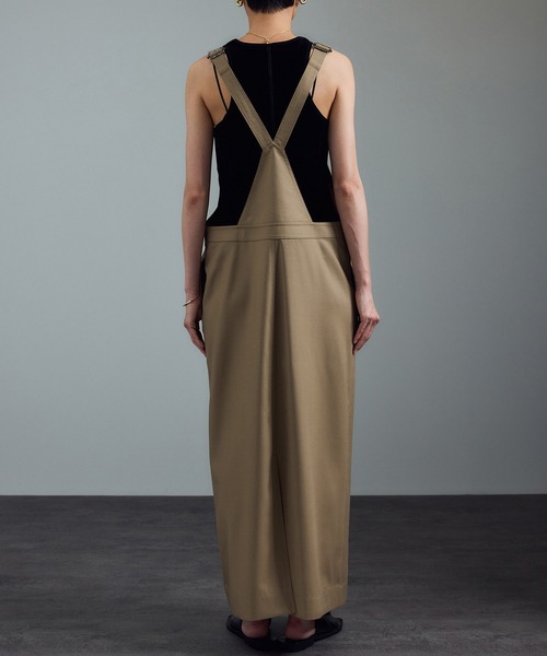 SALON adam et rope'（サロン アダム エ ロペ）の「ウールツイルジャンパースカート（ジャンパースカート・レディース・ベージュ/チャコールグレー・FREE）」の19枚目の写真