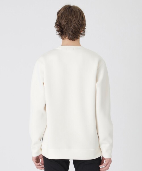 BLACK LABEL CRESTBRIDGE（ブラックレーベル・クレストブリッジ）の「【一部店舗限定】ストライプパッチワークスウェットシャツ（スウェット・メンズ・オフホワイト/ブラック/ネイビー・M/L/XL）」の6枚目の写真