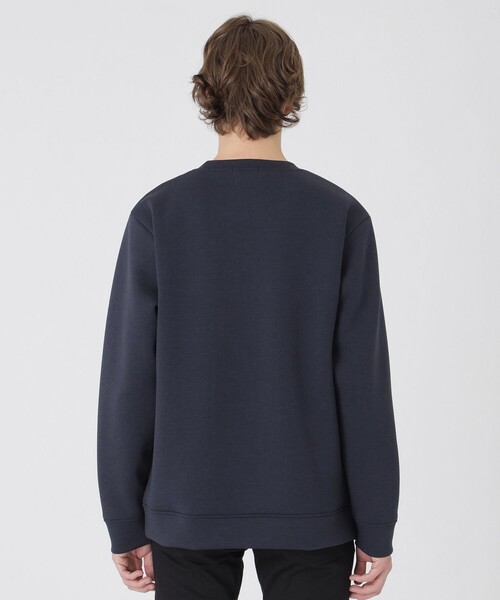 BLACK LABEL CRESTBRIDGE（ブラックレーベル・クレストブリッジ）の「【一部店舗限定】ストライプパッチワークスウェットシャツ（スウェット・メンズ・オフホワイト/ブラック/ネイビー・M/L/XL）」の16枚目の写真