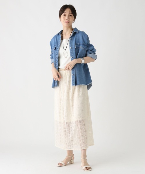 Elura（エルーラ）の「スクエアインナー/588167（タンクトップ・レディース・ホワイト/ブラック・FREE）」の4枚目の写真