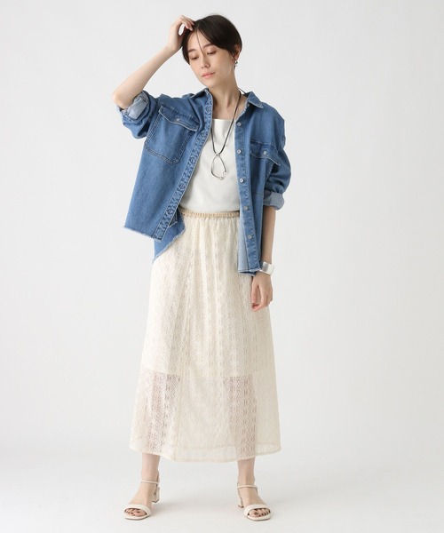 Elura（エルーラ）の「スクエアインナー/588167（タンクトップ・レディース・ホワイト/ブラック・FREE）」の5枚目の写真