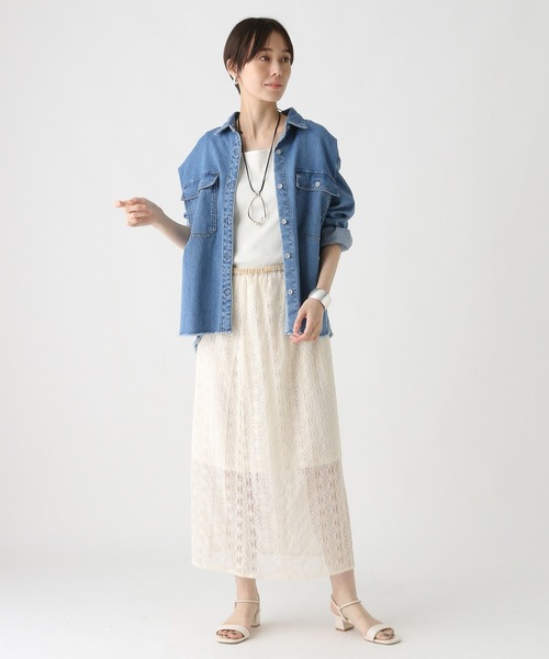 Elura（エルーラ）の「スクエアインナー/588167（タンクトップ・レディース・ホワイト/ブラック・FREE）」の6枚目の写真