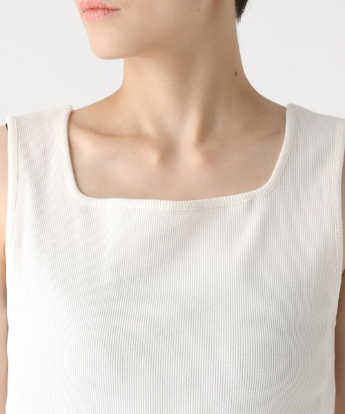 Elura（エルーラ）の「スクエアインナー/588167（タンクトップ・レディース・ホワイト/ブラック・FREE）」の10枚目の写真