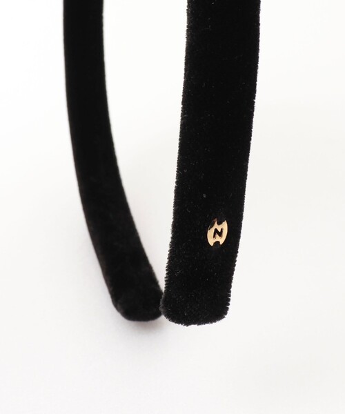 NOLLEY’S（ノーリーズ）の「【PR阿部☆別注】ベロアカチューシャスリム（カチューシャ・レディース・ブラック・FREE）」の13枚目の写真