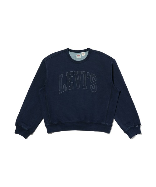 Levi's(リーバイス)の「Levi's/リーバイス グラフィック ヘリテージ クルーネックスウェットシャツ(スウェット・レディース・インディゴブルー・S/M/L)」の2枚目の写真