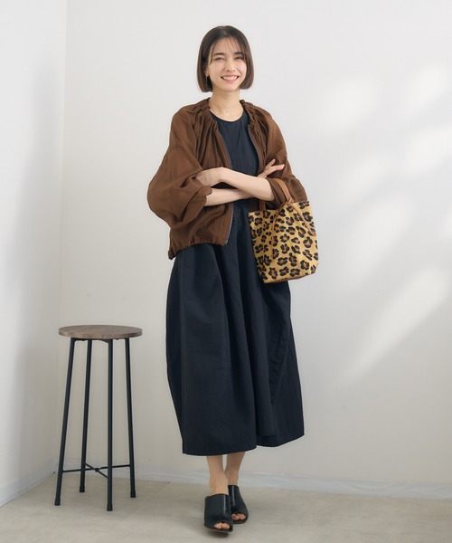 KATHARINE ROSS（キャサリンロス）の「【KATHARINE ROSS】パフブルゾン（ブルゾン・レディース・チャコールグレー/ブラウン・MEDIUM）」の5枚目の写真