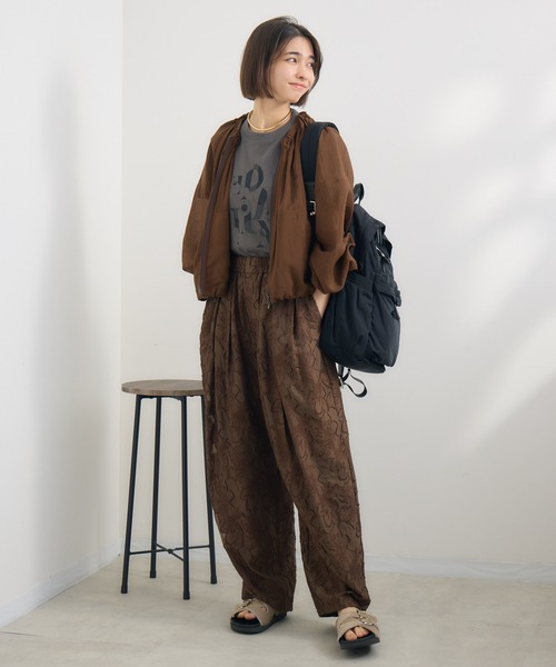 KATHARINE ROSS（キャサリンロス）の「【KATHARINE ROSS】パフブルゾン（ブルゾン・レディース・チャコールグレー/ブラウン・MEDIUM）」の6枚目の写真