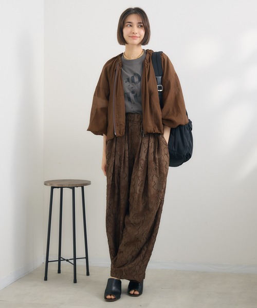 KATHARINE ROSS（キャサリンロス）の「【KATHARINE ROSS】パフブルゾン（ブルゾン・レディース・チャコールグレー/ブラウン・MEDIUM）」の7枚目の写真