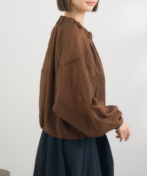 KATHARINE ROSS（キャサリンロス）の「【KATHARINE ROSS】パフブルゾン（ブルゾン・レディース・チャコールグレー/ブラウン・MEDIUM）」の11枚目の写真