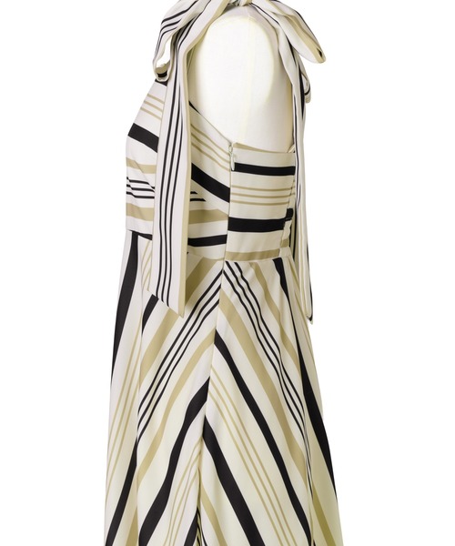Cordelia Striped Ribbon Dress