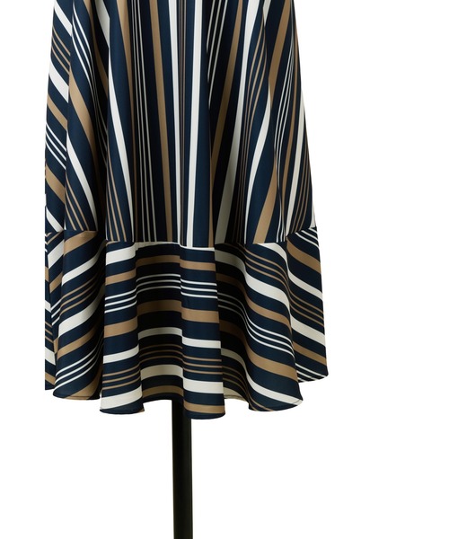 Cordelia Striped Ribbon Dress