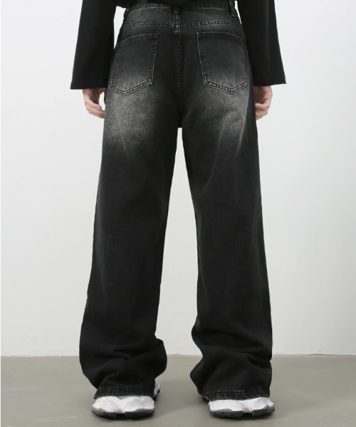 値下げ【完売品】  バギージーンズ ブラック デニム/ GAP ジーンズ スーパーバギーデニム ブラック メンズ : ZOZOTOWN