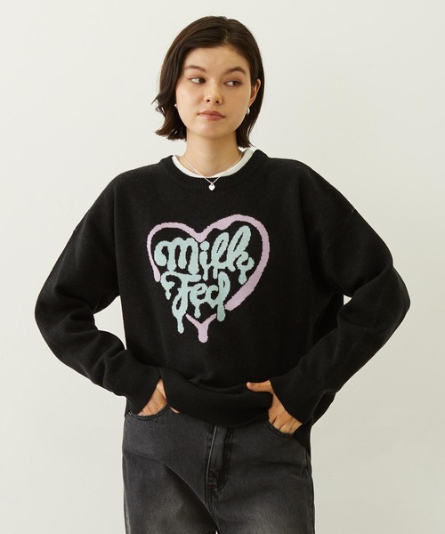 セール】MELTY HEART KNIT TOP（ニット/セーター）｜MILKFED.（ミルク