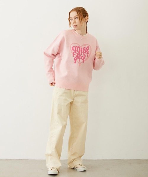 milk❤ セール】MELTY HEART KNIT TOP（ニット/セーター）｜MILKFED.（ミルク