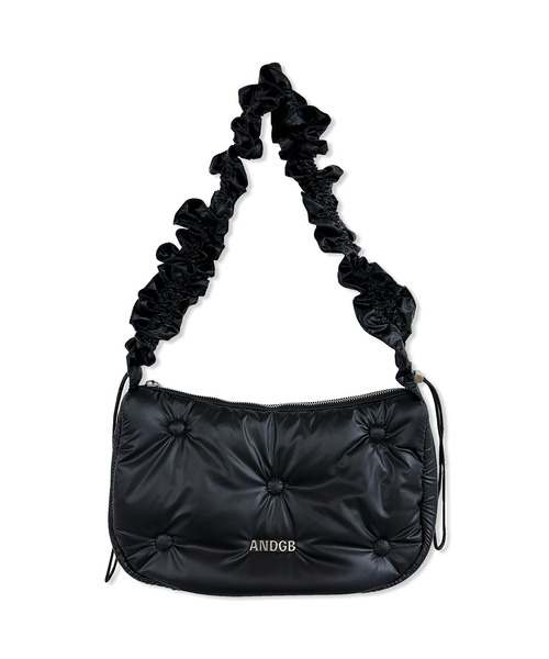 ANDGEEBEE（アンジービー）の「ギャザーパフィーショルダーバッグ（ショルダーバッグ・レディース・ブラック/アイボリー・FREE）」の8枚目の写真
