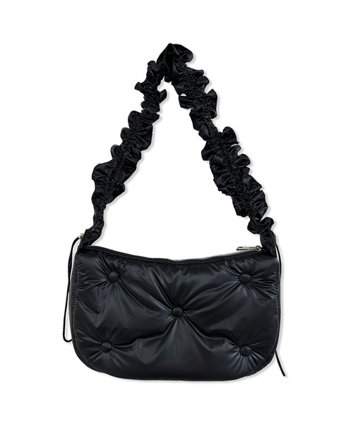 ANDGEEBEE（アンジービー）の「ギャザーパフィーショルダーバッグ（ショルダーバッグ・レディース・ブラック/アイボリー・FREE）」の9枚目の写真