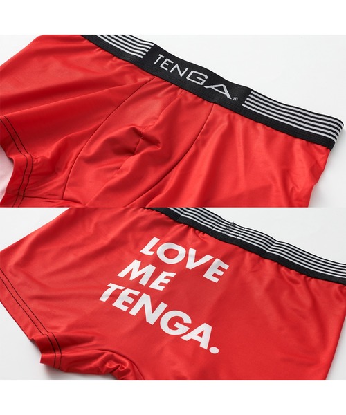 オールインワン　つなぎ　LOVE ME TENGA LOVE ME TENGA UNDERWEAR レッド（ボクサーパンツ）｜TENGA（テンガ