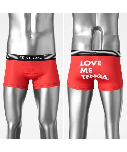 オールインワン　つなぎ　LOVE ME TENGA LOVE ME TENGA UNDERWEAR レッド（ボクサーパンツ）｜TENGA（テンガ