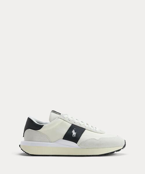 POLO RALPH LAUREN(ポロ ラルフ ローレン)の「Train 89 スエード & オックスフォード スニーカー(スニーカー・メンズ・ナチュラル・9D/10.5D/9.5D/8.5D/8D/7.5D/7D/6D/5D/10D)」の1枚目の写真