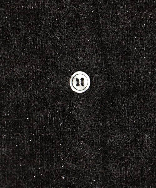 LE GLAZIK | モヘアグリッター クルーネックカーディガン WOMEN