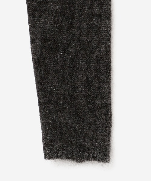 LE GLAZIK | モヘアグリッター クルーネックカーディガン WOMEN