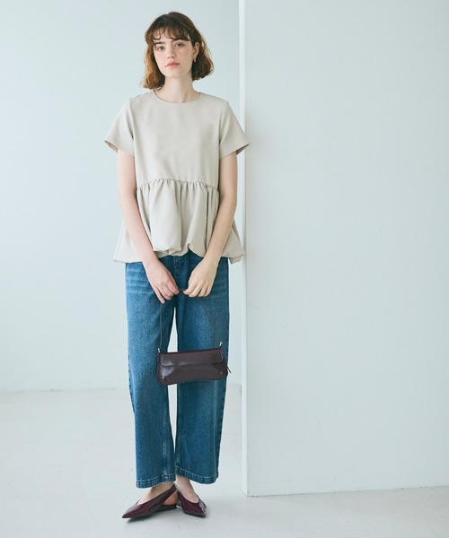coca（coca）（コカ）の「フロッキードットバルーンブラウス（シャツ/ブラウス・レディース・ブラック/ライトベージュ・L/M/S）」の3枚目の写真