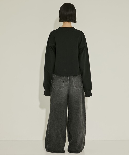 STUDIOUS（ステュディオス）の「【JOHN LAWRENCE SULLIVAN/ジョンローレンスサリバン】SWEAT CORSET PULLOVER（スウェット・レディース・ブラック・XS）」の9枚目の写真