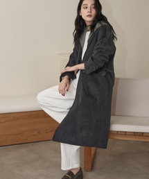 値下げしました❗️ハーフ丈　フード付きウールコート 1018134901_6711e8bda0899.jpg