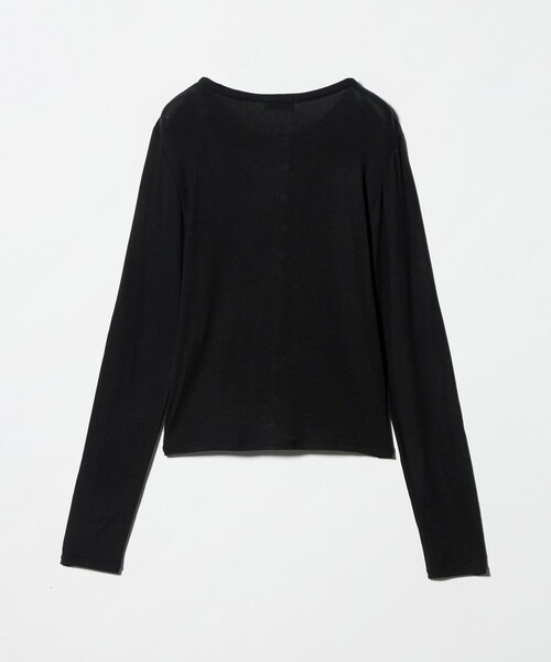 ATTISESSION（アティセッション）の「＜ATTISESSION＞フライス ループボタン カーディガン（カーディガン/ボレロ・レディース・ブラック/ワイン/オフホワイト・FREE）」の20枚目の写真