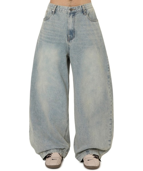 OY（オーワイ）の「『OY/オーワイ』WIDE VOLUME PANTS/ワイドボリュームパンツ（デニムパンツ・レディース・ライトブルー/ブルー・L/M/S）」の9枚目の写真