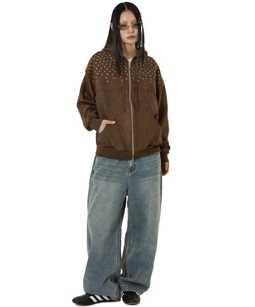 OY（オーワイ）の「『OY/オーワイ』WIDE VOLUME PANTS/ワイドボリュームパンツ（デニムパンツ・レディース・ライトブルー/ブルー・L/M/S）」の5枚目の写真