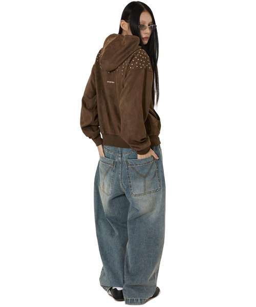 OY（オーワイ）の「『OY/オーワイ』WIDE VOLUME PANTS/ワイドボリュームパンツ（デニムパンツ・レディース・ライトブルー/ブルー・L/M/S）」の6枚目の写真