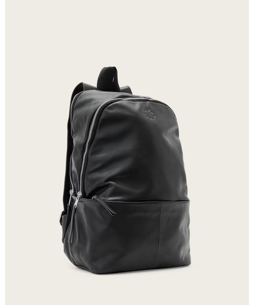 ALLSAINTS(オールセインツ)の「FINN LEATHER BACKPACK | FINN レザー バックパック(バックパック/リュック・メンズ・ブラック・ONE SIZE)」の5枚目の写真