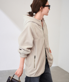 セール】【CLASSY.1月号掲載】ウールカシミヤビーバー フード付き