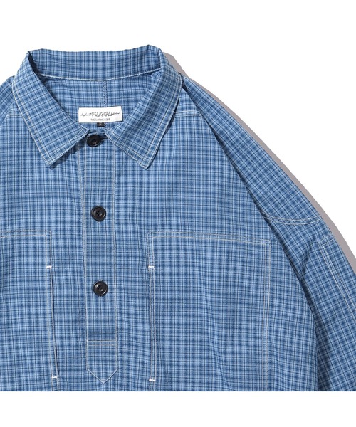elephant TRIBAL fabrics（エレファントトライバルファブリックス）の「elephant TRIBAL fabrics M35 HOCKEY CHECK SHIRT（シャツ/ブラウス・メンズ・グリーン/ブルー・FREE）」の5枚目の写真