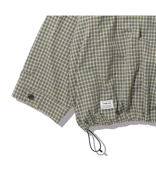 elephant TRIBAL fabrics（エレファントトライバルファブリックス）の「elephant TRIBAL fabrics M35 HOCKEY CHECK SHIRT（シャツ/ブラウス・メンズ・グリーン/ブルー・FREE）」の4枚目の写真