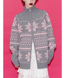 jouetie | ノルディックジップルーズカーディガン(カーディガン/ボレロ)