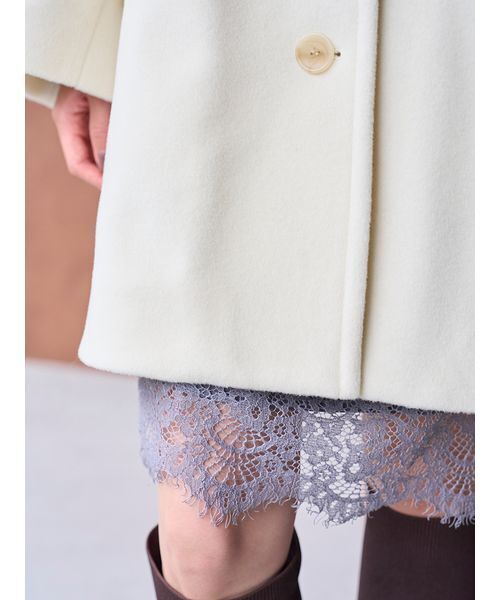 SNIDEL（スナイデル）の「ステンカラーミドルコート（ステンカラーコート・レディース・チャコールグレー/ライトベージュ/アイボリー・1/0）」の11枚目の写真