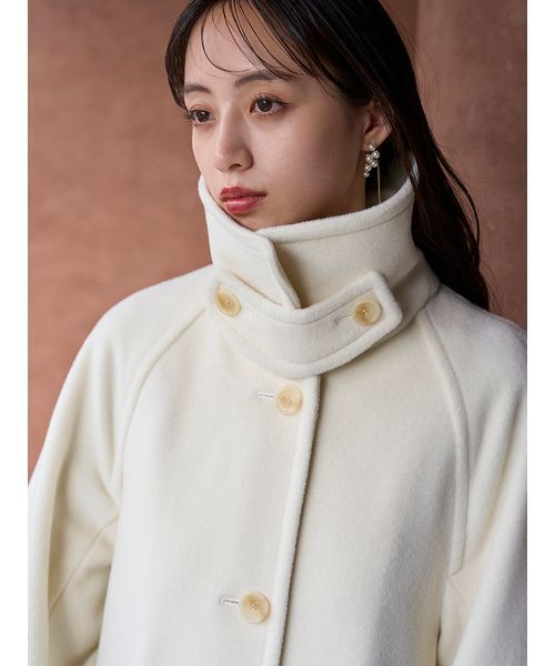 SNIDEL（スナイデル）の「ステンカラーミドルコート（ステンカラーコート・レディース・チャコールグレー/ライトベージュ/アイボリー・1/0）」の16枚目の写真