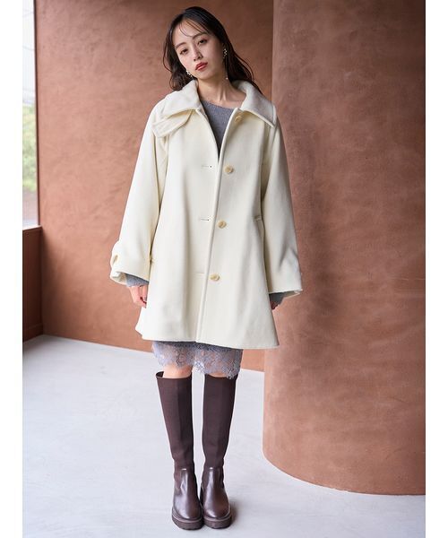 【新品未使用】SNIDEL　コート ステンカラーミドルコート（ステンカラーコート）｜SNIDEL（スナイデル