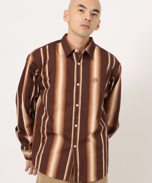 atmos Flannel Stripe Shirt — фланелевая рубашка в полоску от atmos