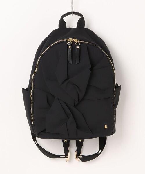 ランバンオンブルー ブラック リュック リボン バックパック DMW