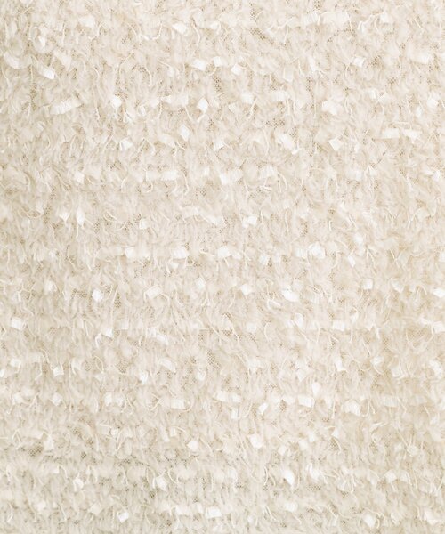 DRESKIP(ドレスキップ)の「【S-LL】大人も着やすい愛らしさ リボンヤーン半袖トップス(Tシャツ/カットソー・レディース・ナチュラル/ライトオレンジ系・04/03/02/01)」の6枚目の写真