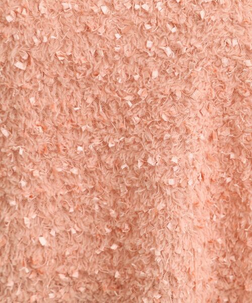 DRESKIP(ドレスキップ)の「【S-LL】大人も着やすい愛らしさ リボンヤーン半袖トップス(Tシャツ/カットソー・レディース・ナチュラル/ライトオレンジ系・04/03/02/01)」の9枚目の写真